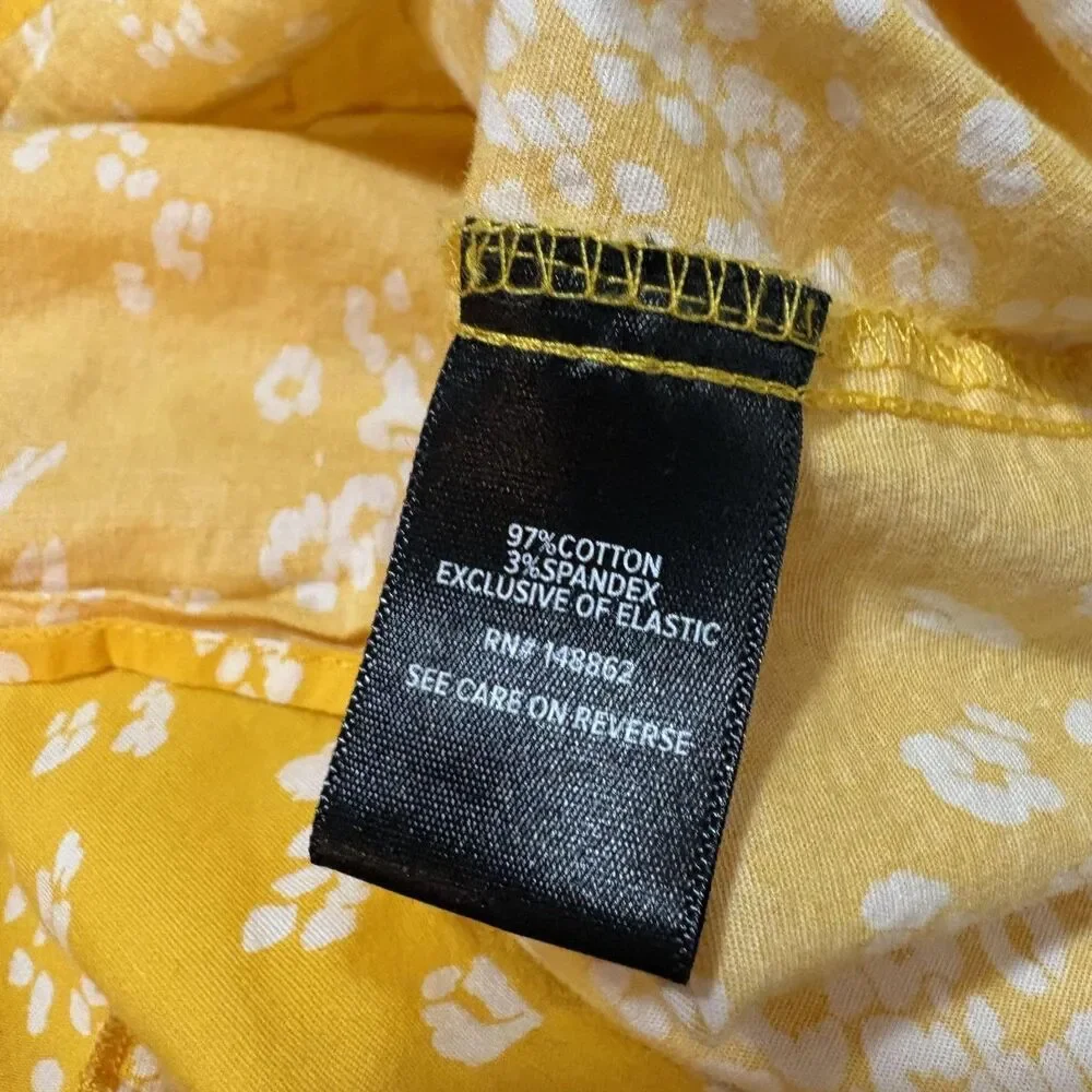 Torrid Dress Womens 2X Yellow Floral Sleeveless Smocked Tiered Sundress Maxi - Picture 5 of 5